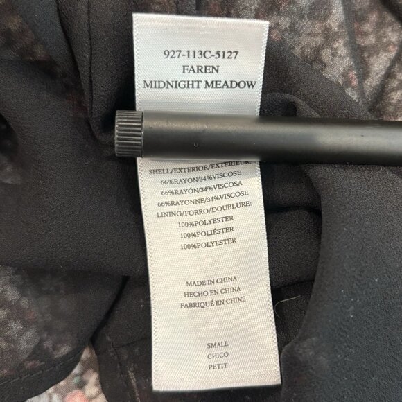 Rails Faren Midnightโ Meadow Dress S Boho Floral Mini Cottagecore Fall Ruffle - Picture 4 of 5